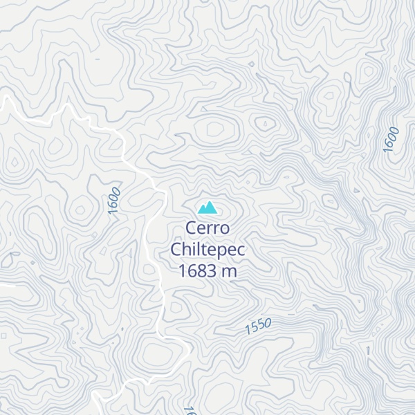 Map of Cerro Chiltepec