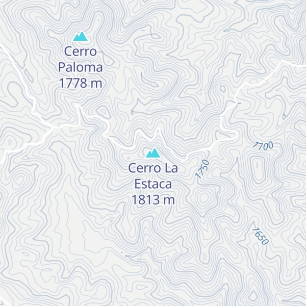 Map of Cerro La Estaca