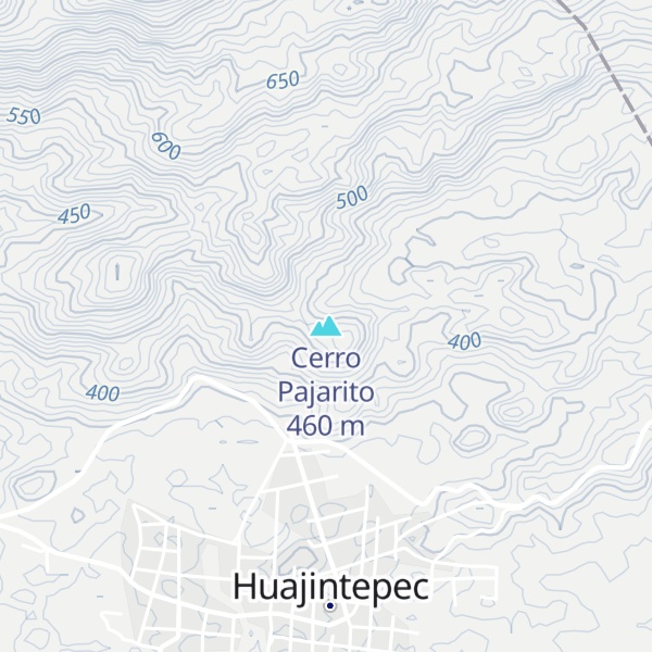 Map of Cerro Pajarito