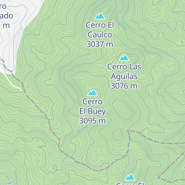 Map of Cerro El Buey
