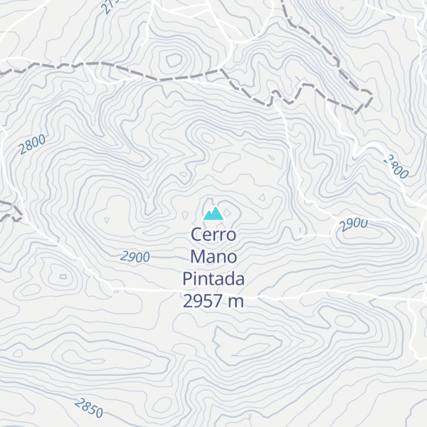 Map of Cerro Mano Pintada