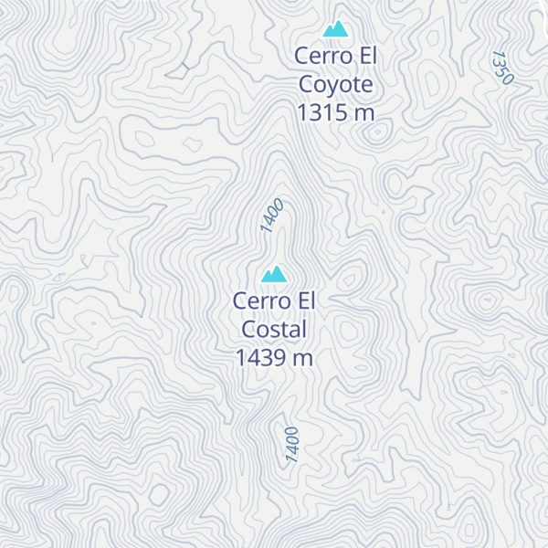 Map of Cerro El Costal