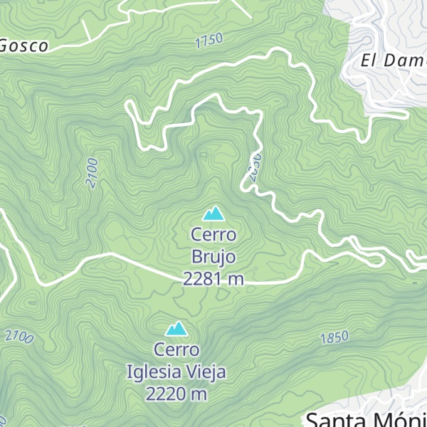 Map of Cerro Brujo