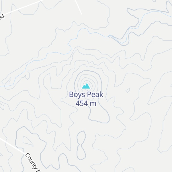 Map of Boys Peak