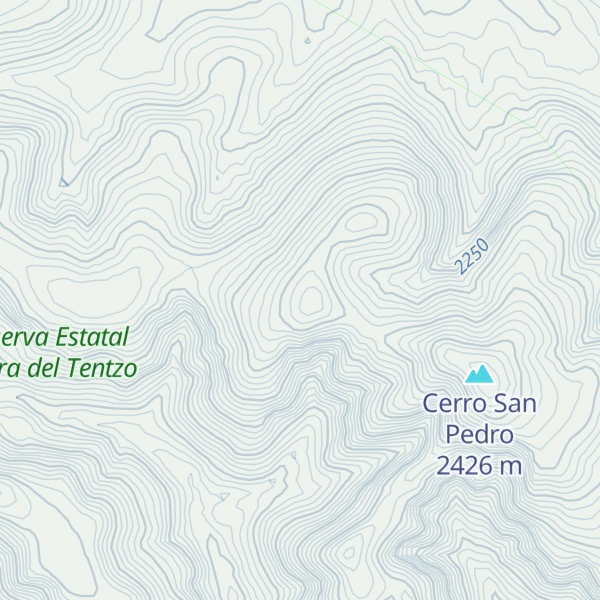 Map of Cerro Mello