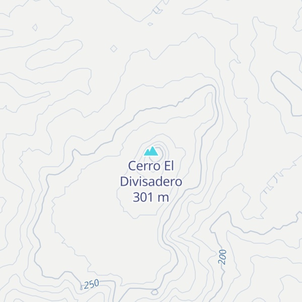 Map of Cerro El Divisadero