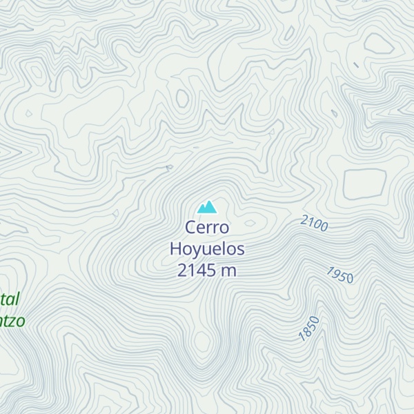 Map of Cerro Hoyuelos