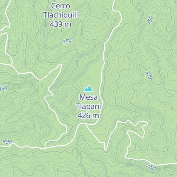 Map of Mesa Tlapani