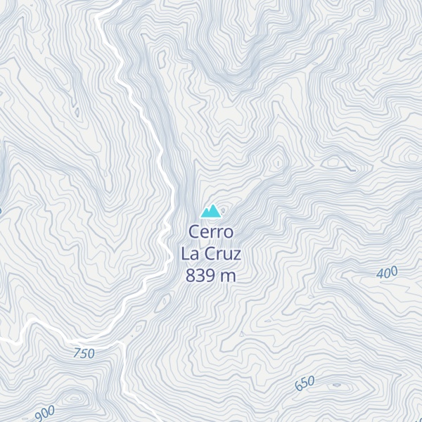 Map of Cerro La Cruz