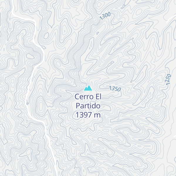 Map of Cerro El Partido