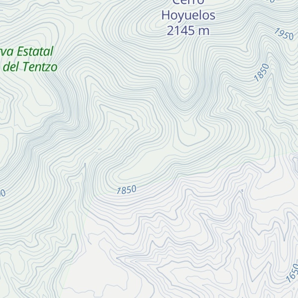 Map of Cerro Tolontepec