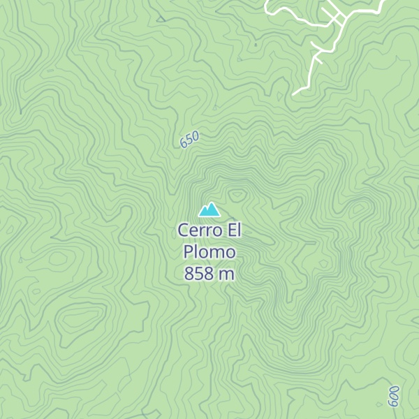 Map of Cerro El Plomo
