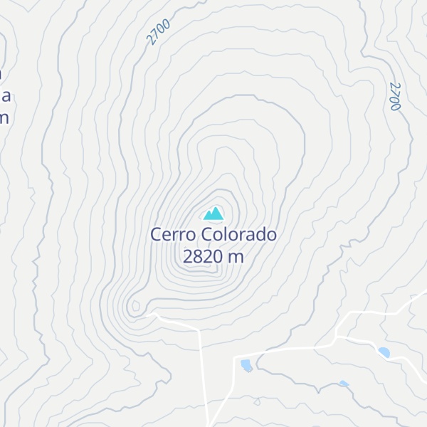 Map of Cerro Colorado