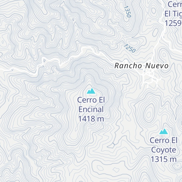 Map of Cerro El Encinal