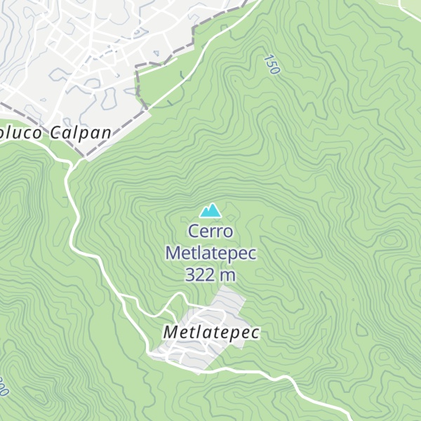 Map of Cerro Metlatepec