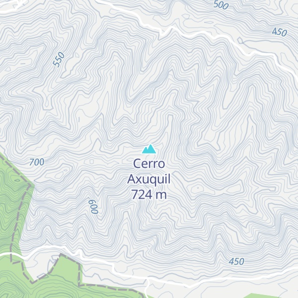 Map of Cerro Axuquil