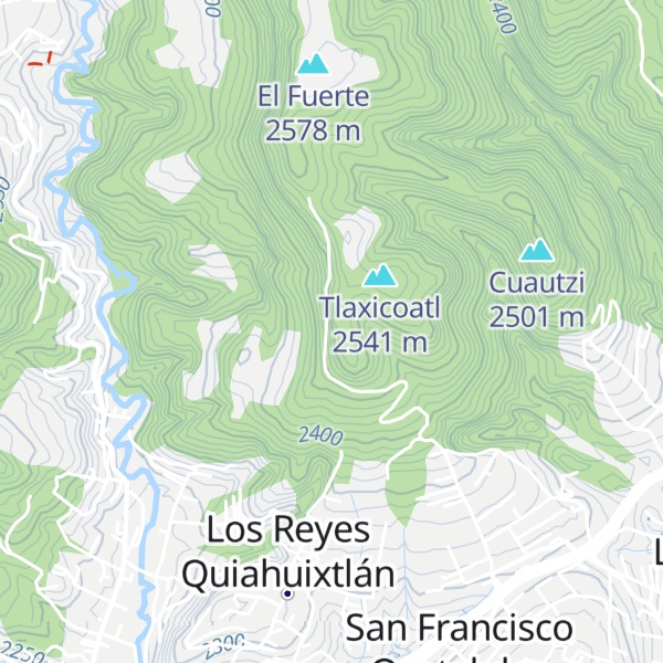 Map of Cerro Blanco