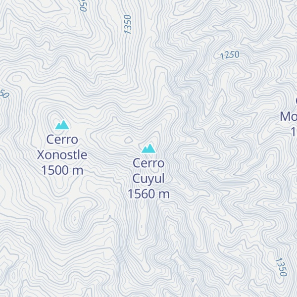 Map of Cerro Cuyul