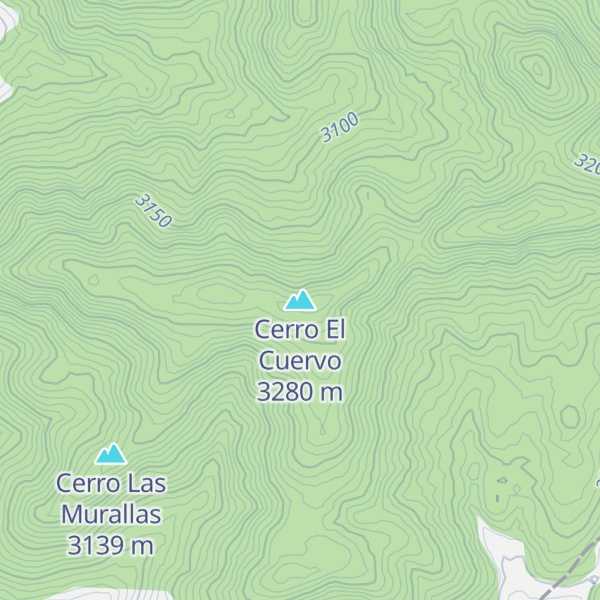 Map of Cerro El Cuervo