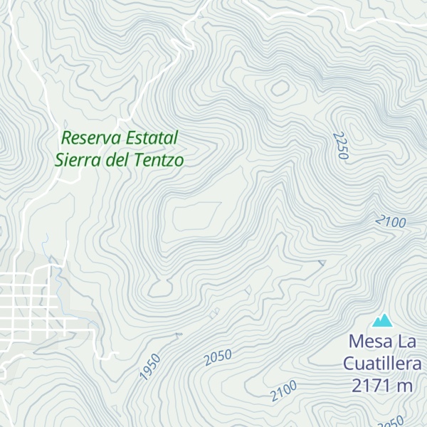 Map of Mesa El Rodeo