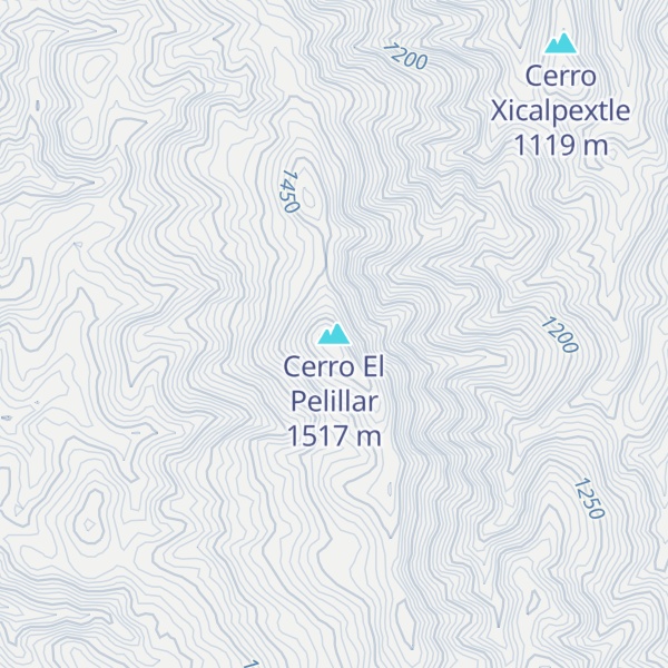 Map of Cerro El Pelillar