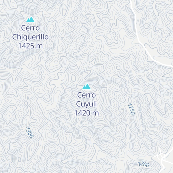 Map of Cerro Cuyuli