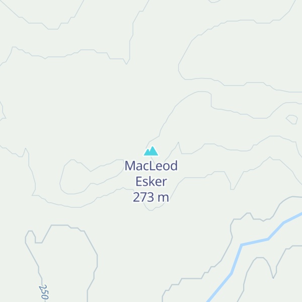 Map of MacLeod Esker