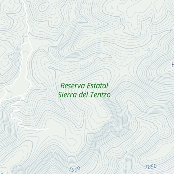 Map of Cerro Tecamatitlan