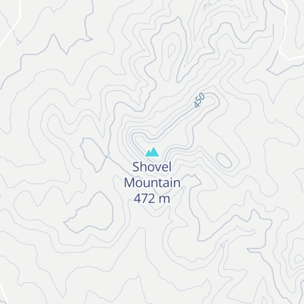 Map of Shovel Mountain