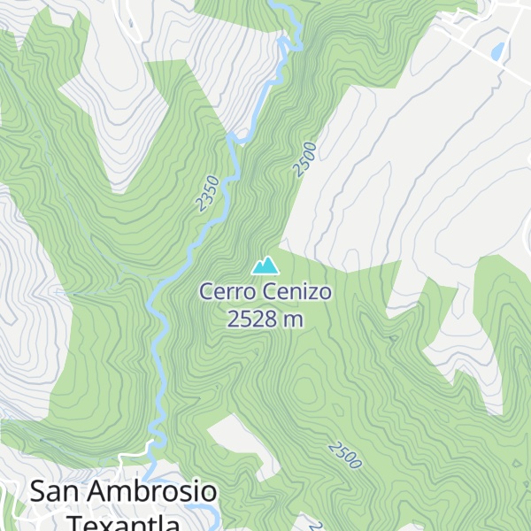 Map of Cerro Cenizo