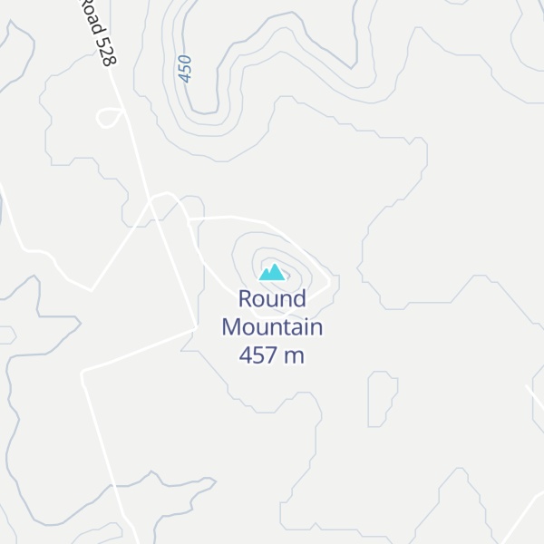 Map of Round Mountain