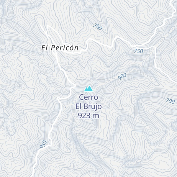 Map of Cerro El Brujo