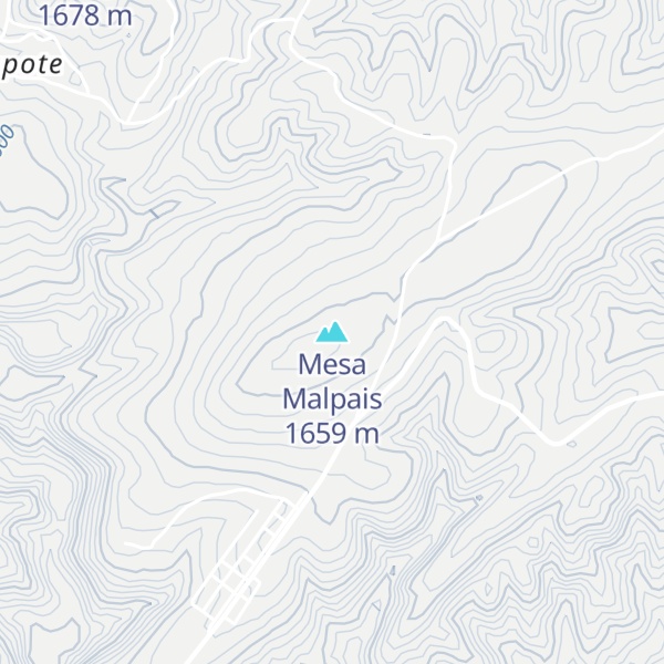 Map of Mesa Malpais