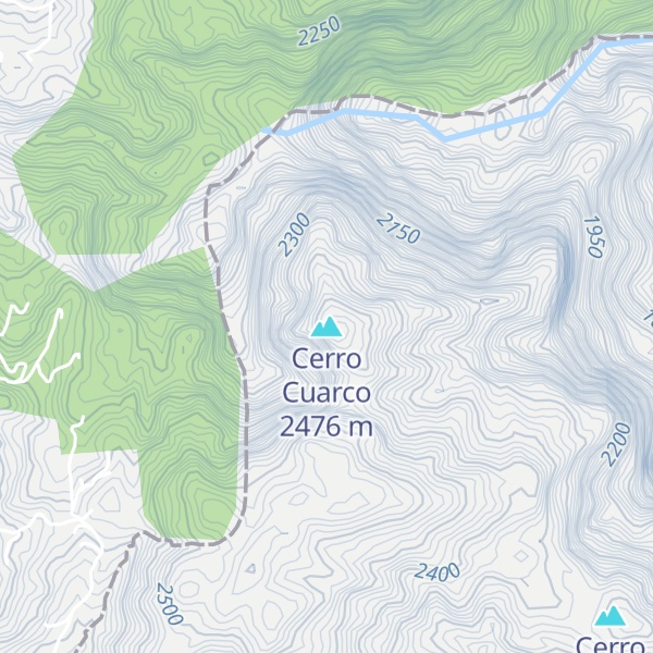 Map of Cerro Cuarco