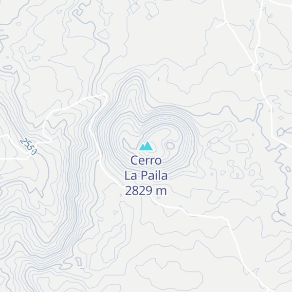 Map of Cerro La Paila