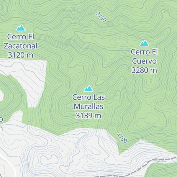Map of Cerro Las Murallas