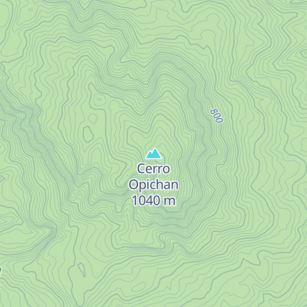 Map of Cerro Opichan