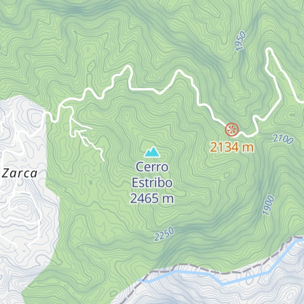 Map of Cerro Estribo