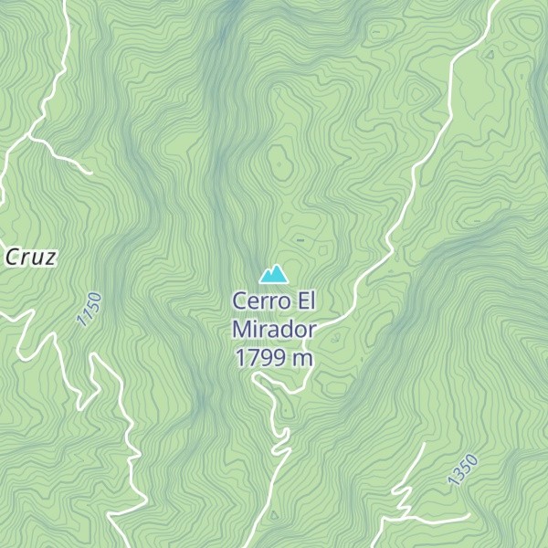 Map of Cerro El Mirador