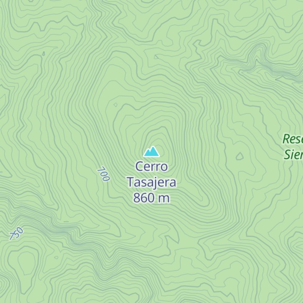 Map of Cerro Tasajera