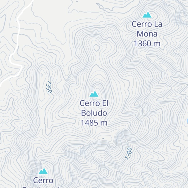 Map of Cerro El Boludo