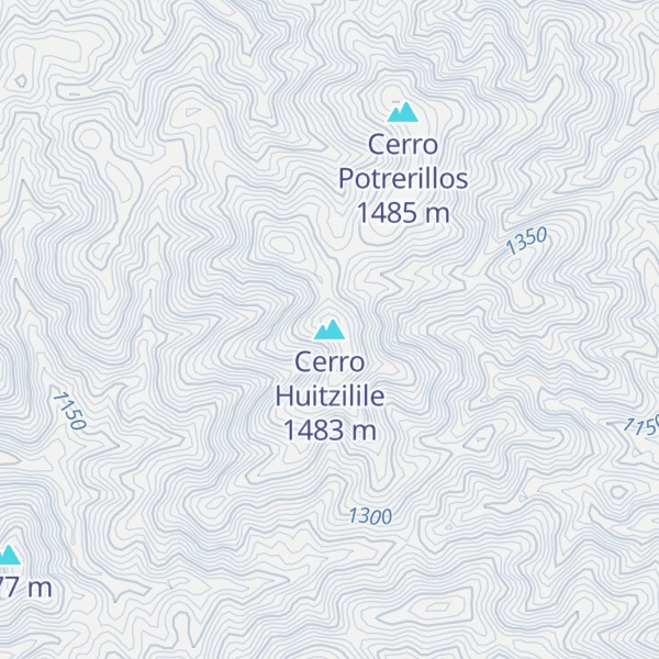 Map of Cerro Huitzilile