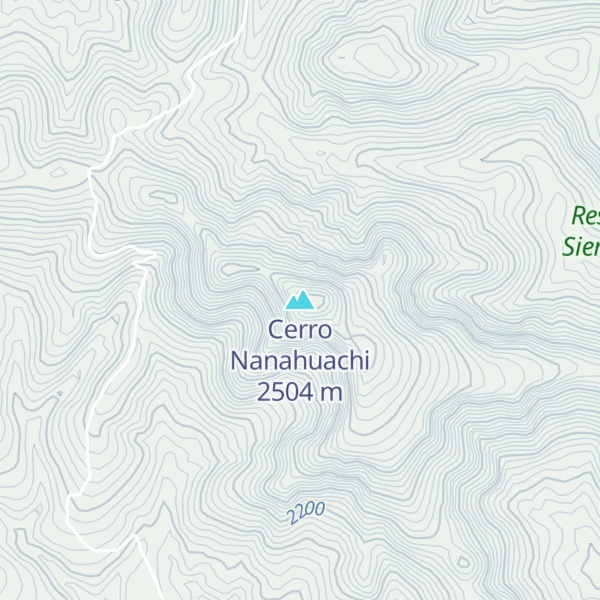 Map of Cerro Nanahuachi