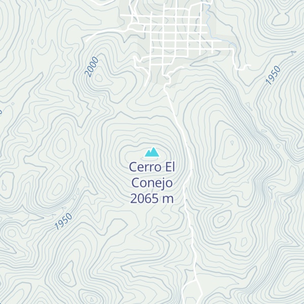 Map of Cerro El Conejo
