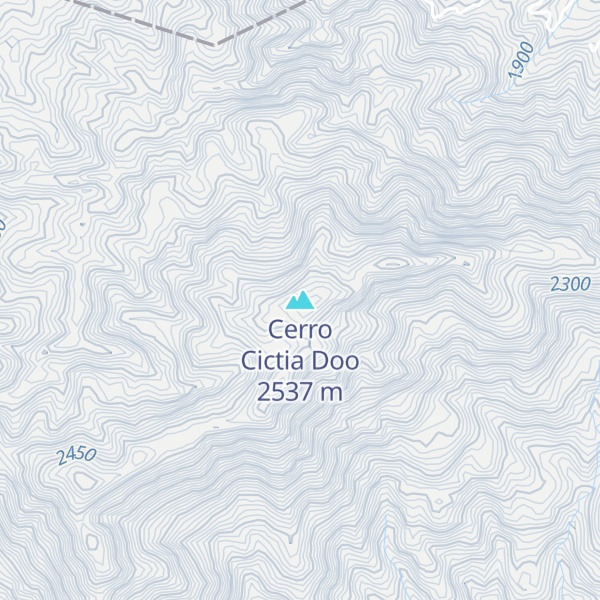 Map of Cerro Cictia Doo