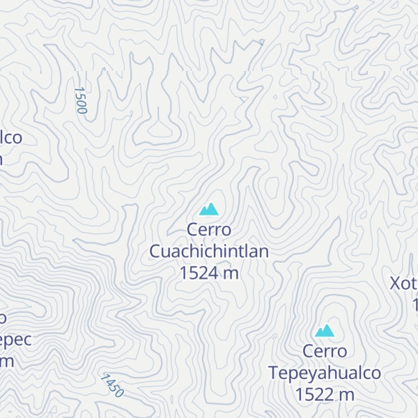 Map of Cerro Cuachichintlan