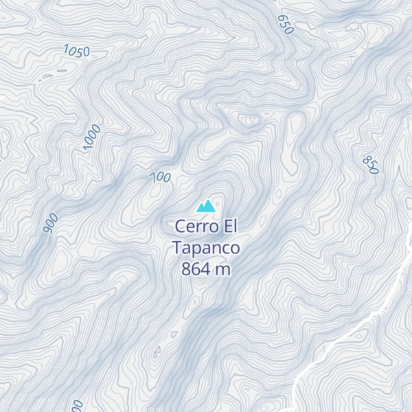 Map of Cerro El Tapanco