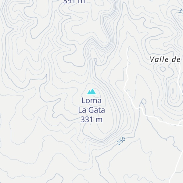 Map of Loma La Gata