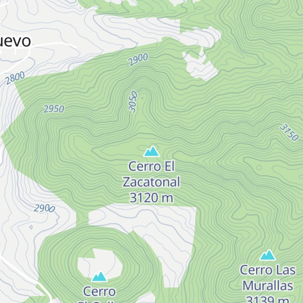 Map of Cerro El Zacatonal
