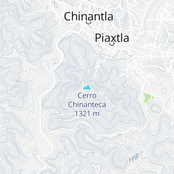Map of Cerro Chinanteca
